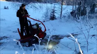 Test av drivband i snö - testing tracks in snow