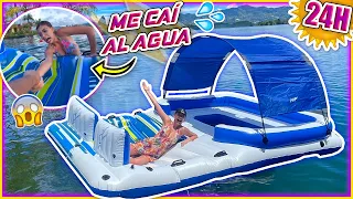 ¡24 HORAS en una CASA FLOTANTE! 🏠💦 EN EL LAGO *reto extremo* - Lulu99