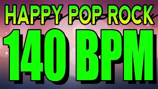 140 BPM - Happy Pop Rock 1 - 4/4 Drum Track - Metronome - Drum Beat