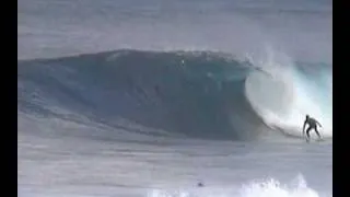 Surfing at Backdoor on the "North Shore" of Hawaii