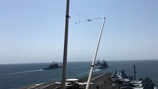Dual Navy Carrier and Joint Air Wing Ops