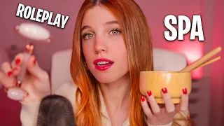 ASMR SPA 🧖🏼‍♀️ Atención personal y masaje facial relajante (ROLEPLAY EN ESPAÑOL)