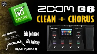 ZOOM G6 CLEAN + CHORUS / Eric Johnson, Edu Ardanuy, Metallica, Iron Maiden