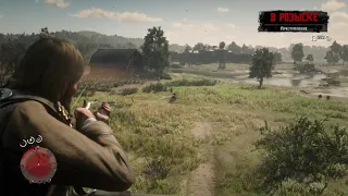 Red Dead Redemption 2 - попытался пробраться на территорию исправительной колонии Шишика