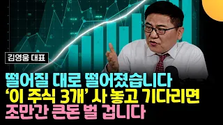 떨어질 대로 떨어졌습니다. '이 주식 3개' 사 놓고 기다리면 조만간 큰돈 벌 겁니다 (김영웅 대표. 1부)