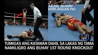 NAKAKABILIB PINOY 1ST ROUND KNOCKOUT ! NANIGAS AT AGAW BUHAY ANG DAYUHAN