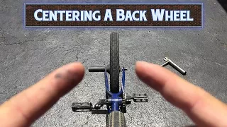 How to Center Your Back Wheel EASY - BMX HACK