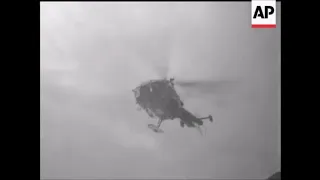 French Gendarmerie Alouette III rescue training in the Alps