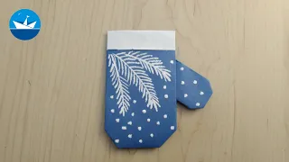 Варежка Из Бумаги/Paper Mitten/Скоро Новый Год!)))