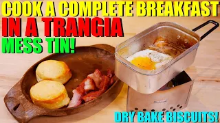 Trangia Mess Tin Breakfast - COMPLETE Breakfast Including Dry Baked Biscuits!