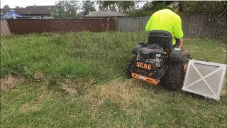 2 days to cut 2 years growth? I'll do it in a few hours! Tall grass cutting