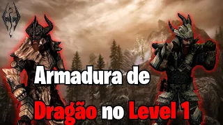 Guia Skyrim | Como conseguir as armaduras de DRAGÃO NO LEVEL 1 | Anniversary edition #skyrim2023