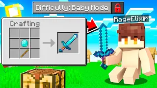 Beating Minecraft as a BABY!