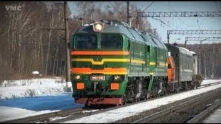 2М62-1136 со спецпоездом / 2M62-1136 with train