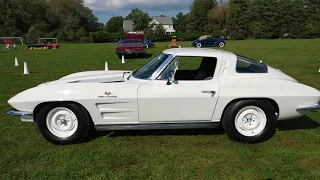 1963 ERMAN WHITE CHEVROLET SPLIT WINDOW CORVETTE Z06 TANKER STING RAY 1 of 3