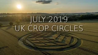 8 UK Crop Circles - July 2019 - Compilation