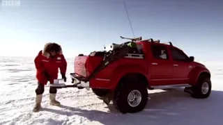 James May with a shotgun