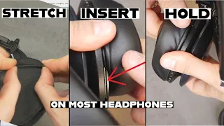 EASY way to put back ANY EAR-PADS Cushions