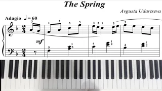 The Spring - Piano Tutorial - Avgusta Udartseva - Yamaha DGX - 670