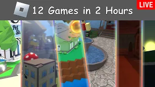 [LIVE] Roblox| 12 Games In 2 Hours