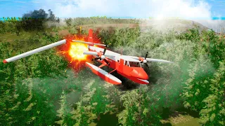 WING EXPLOSION vs PLANES - Airplane Crash in BRICK RIGS #5