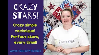 The easiest block you will ever make... Crazy Stars!