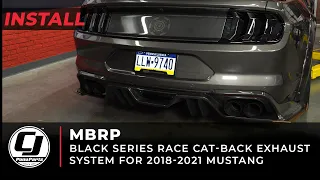 2018-2023 Mustang Install | MBRP Black Series Cat-back Exhaust