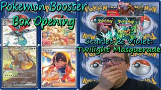 THE ARTWORK IS INSANE! Pokemon TCG Scarlet & Violet: Twilight Masquerade Booster Box Opening! #2