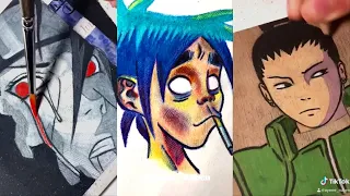 🖌️🎨Art drawing  tiktok compilations  ~ 😍Anime  #210