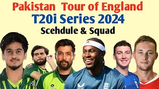 England vs Pakistan T20i Series 2024 Squad and Scehdule Pakistan Tour of England