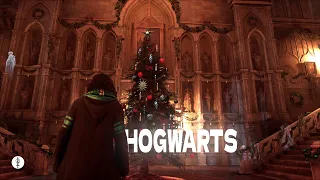 Exploring Hogwarts | Winter | Christmas | Hogwarts Legacy | Harry Potter Nostalgia | Gameplay | 4K