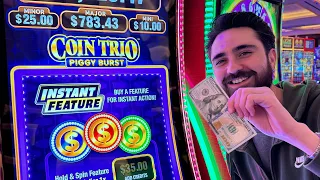 Parlaying Bonuses On The Coin Trio Slot!