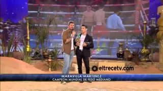 Showmatch 2012 - Maravilla Martínez volvió a Showmatch y peleó con Marcelo Tinelli