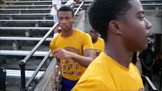 St Aug marching band Coming up Ramp 2023 @ Karr game (HD) 4K