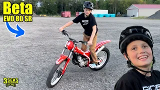 2023 Beta EVO 80 SR Trials Bike First Ride!