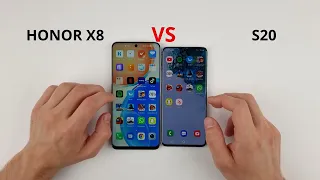 Honor X8 vs S20 | SPEED TEST