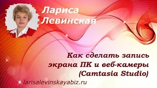 � Как сделать запись экрана ПК и веб-камеры (Camtasia Studio)