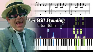 How to play the piano part of "I'm Still Standing" by Elton John