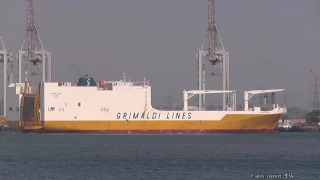 Grande Togo RoRo/Cargo Carrier departs Southampton 30/4/17