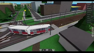 Roblox Etransport. Villamos típus: Konstal 102N.