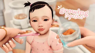 Trying baby food for the first time! // Ep.7 // growing together - the sims 4