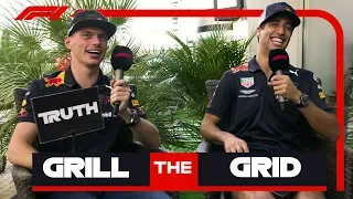 Red Bull's Daniel Ricciardo and Max Verstappen | Grill the Grid: Truth or Lie?