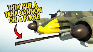 THE PLANE THAT GERMANY PUT A PANZER CANNON ON!