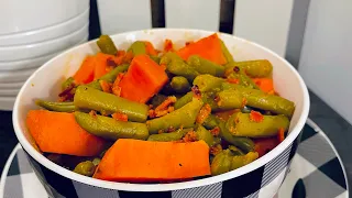 String Beans with Sweet Potatoes