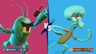 Nickelodeon All-Star Brawl 2 Plankton vs Squidward ranked