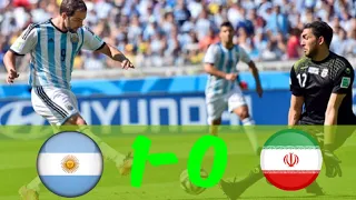 Argentina vs Iran(1-0) 2014 Fifa world cup highlights