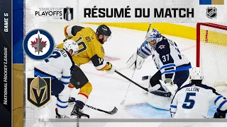 Faits saillants, match no 5 Golden Knights vs Jets