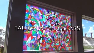 Faux Stained Glass Tutorial