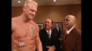 Heidenreich, Paul Heyman & Theodore Long Backstage! 01/06/2005