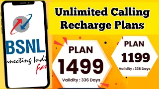 BSNL ₹1499 and ₹1199 Recharge Plans and offers